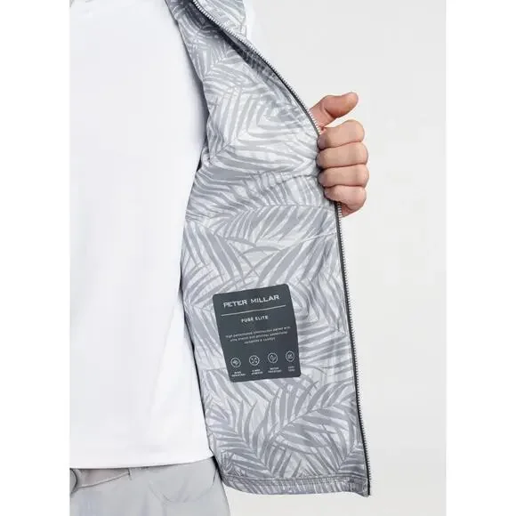 Peter Millar Crown Sport Hyperlight Fuse Elite Quilted Vest Jacket Gray M $200 - Picture 11 of 16